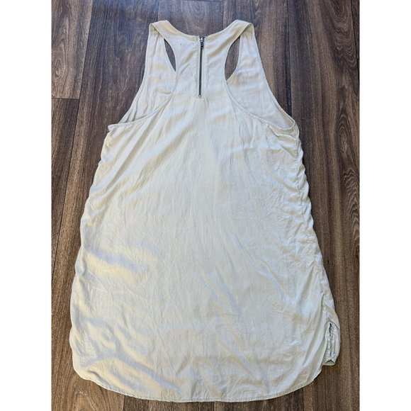 TRUE RELIGION Y2K RACERBACK TANK INDIGO DRESS WOMENS SZ S BLUE SHEER FRONT POCKE - Picture 4 of 9